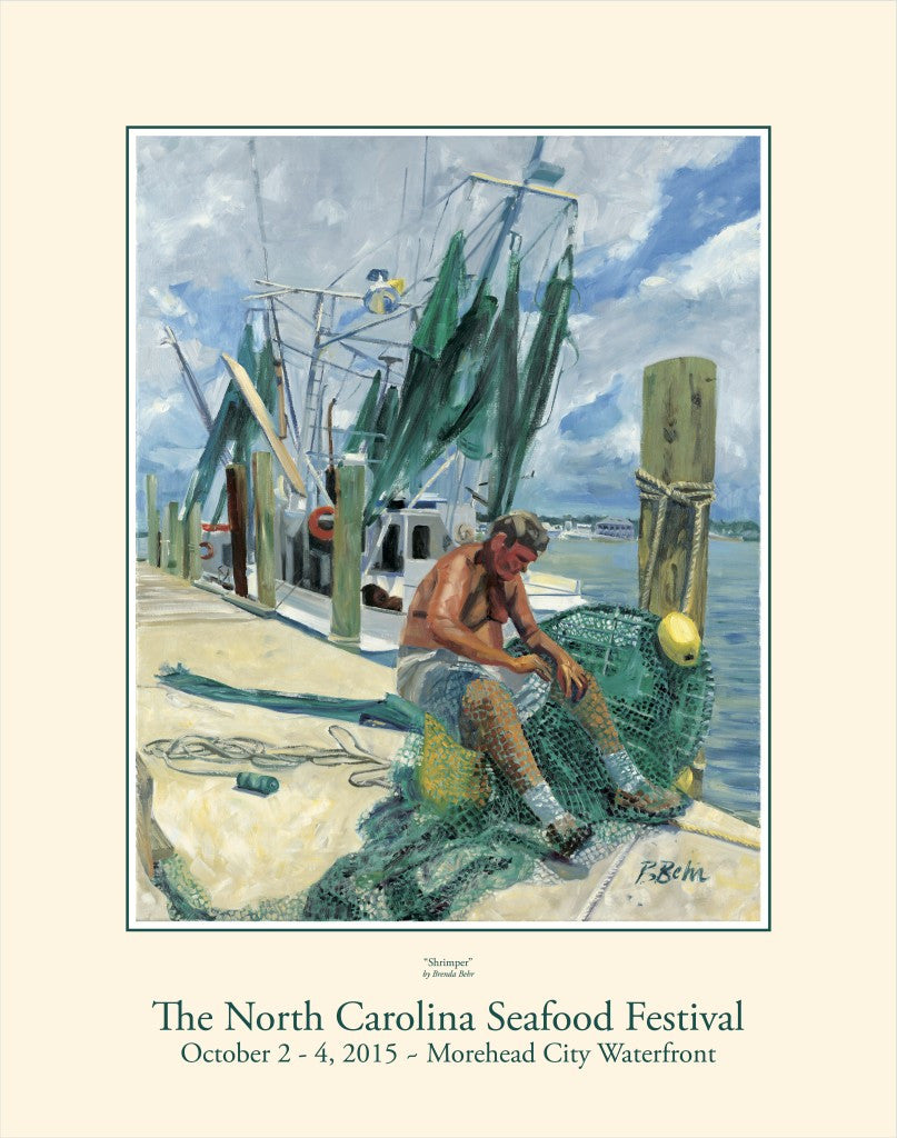 "Shrimper" by Brenda Behr- 2015 Commemorative Poster
