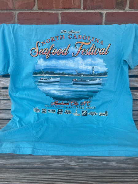 2023 NC Seafood Festival T-Shirt - Sapphire