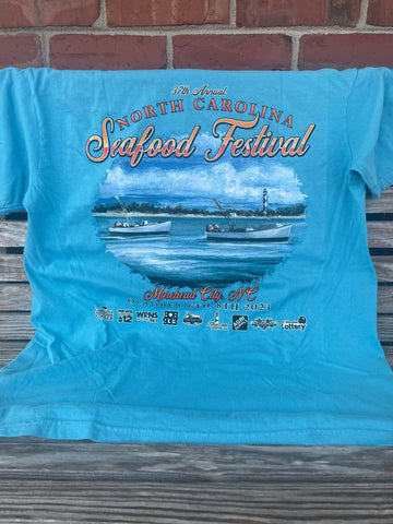 2023 NC Seafood Festival T-Shirt - Sapphire