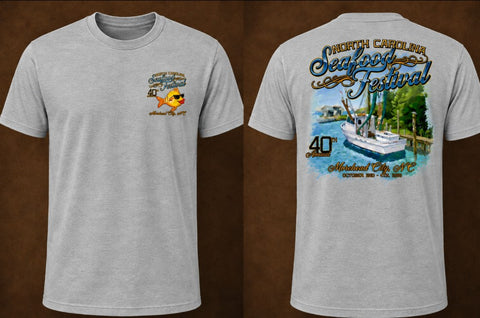 2026 40th Annual NC Seafood Festival T-Shirt - Granite