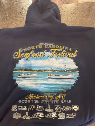 2023 NC Seafood Festival Hoodie - Navy