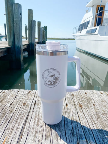 NC Seafood Festival Tumbler - White