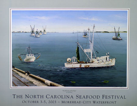 "The Blessing Of The Fleet" by Lena Ennis- 2003 Commemorative Poster
