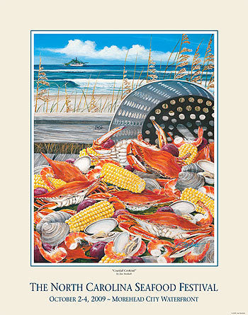 "Coastal Cookout" by Jim Storholt- 2009 Commemorative Poster