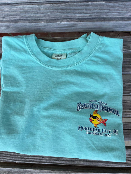 2022 NC Seafood Festival T-Shirt - Chalky Mint ON SALE NOW!!
