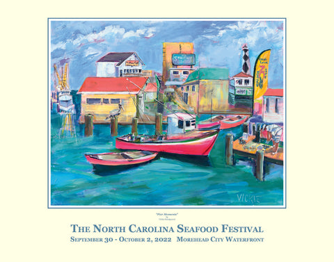 2022 NC Seafood Festival Commemorative Poster