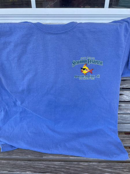 2022 Youth NC Seafood Festival T-Shirt - Flo Blue ON SALE NOW!!