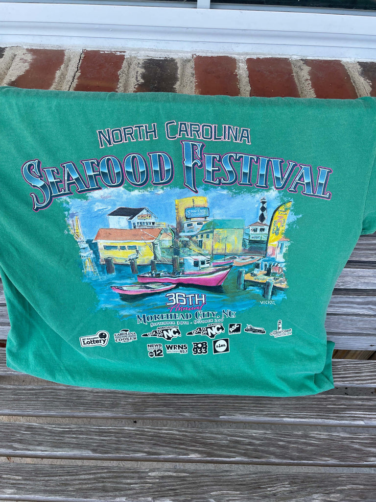 2022 NC Seafood Festival T-Shirt - Grass ON SALE NOW
